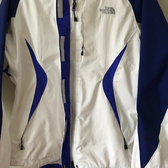 The North Face White Blue Boundary Hyvent Jacket - Picture 10 of 12